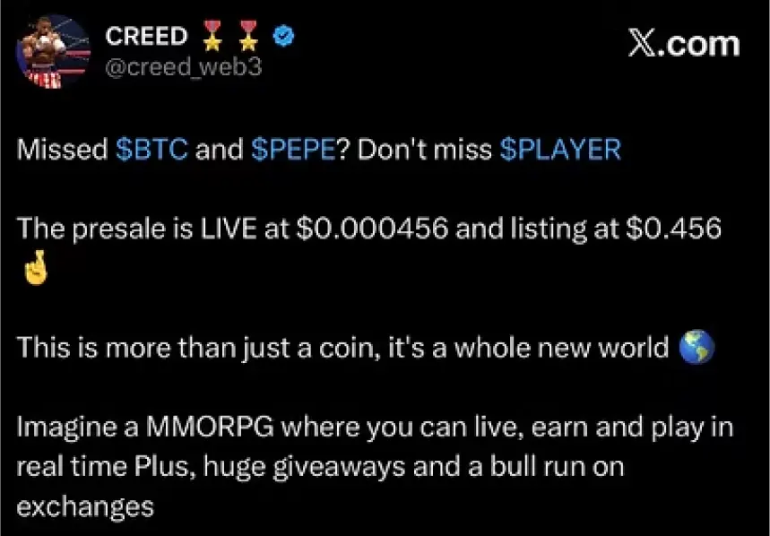 $ PLAYER - Most Wanted Crypto Ever Seen
