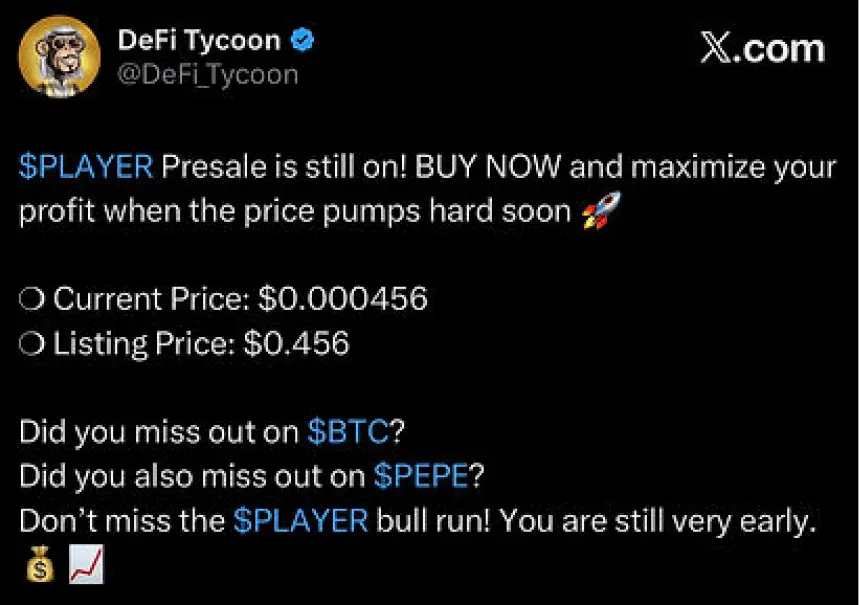 $ PLAYER - Most Wanted Crypto Ever Seen